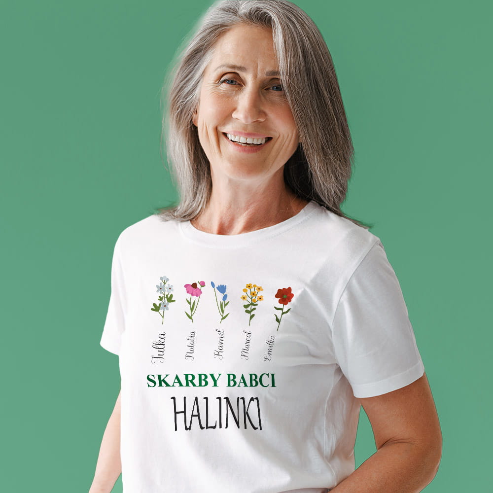 Koszulka Na Dzień Babci Z Imionami