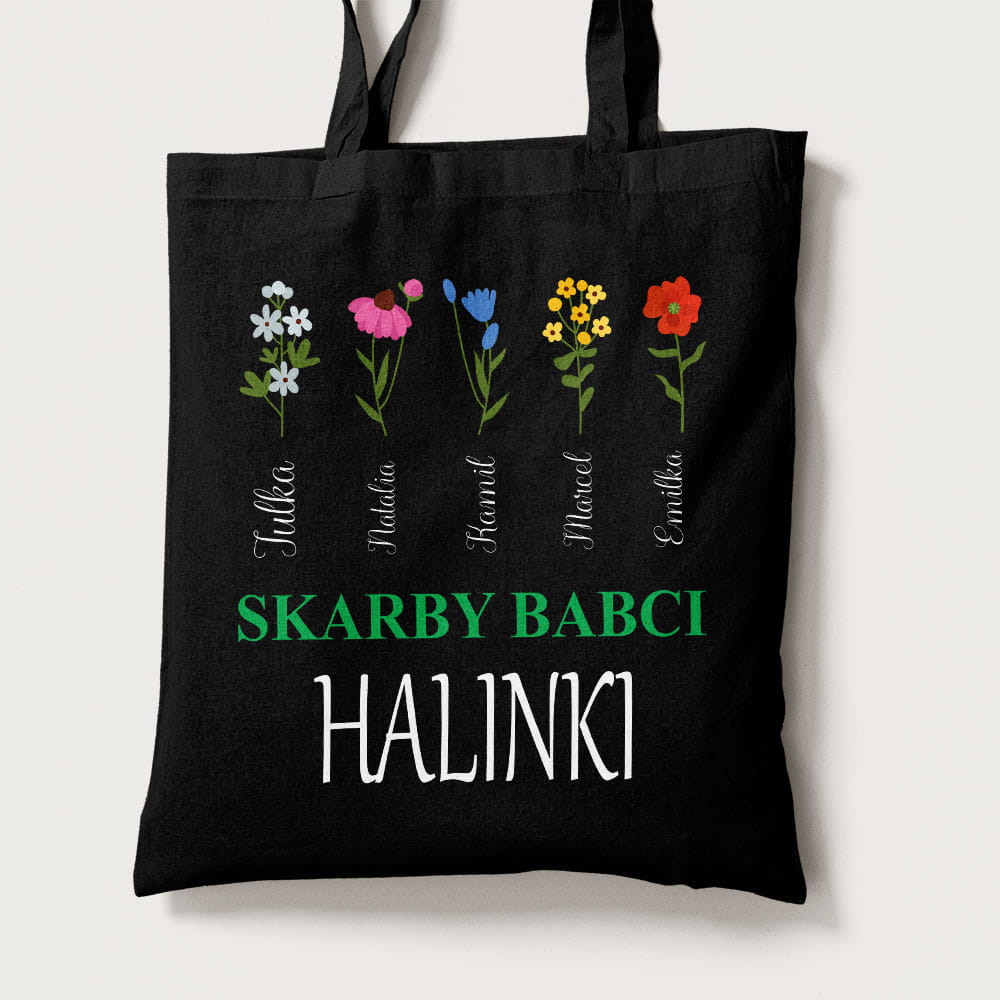 Torba Na Dzień Babci Z Imionami Wnucząt