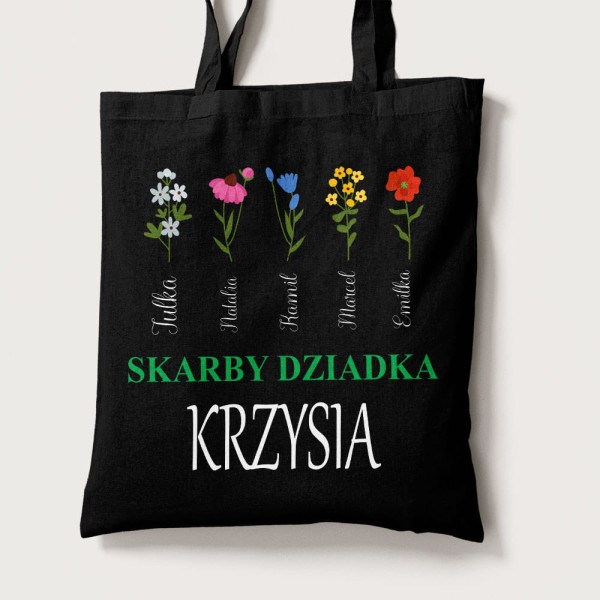 Torba Na Dzień Dziadka Z Imionami Wnucząt