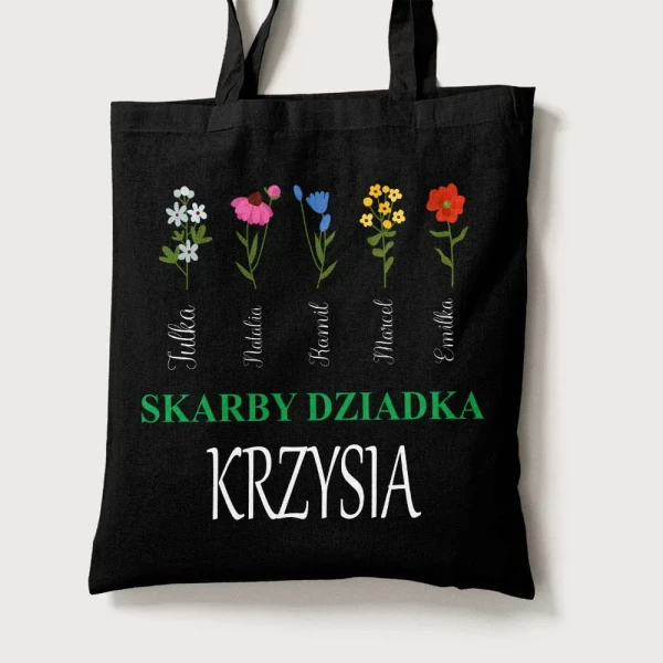 Torba Na Dzień Dziadka Z Imionami Wnucząt