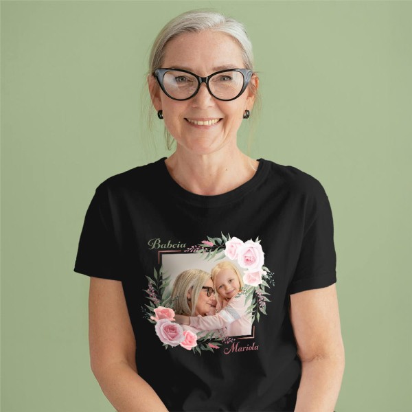 Koszulka Na Dzień Babci Ze Zdjęciem i Imieniem