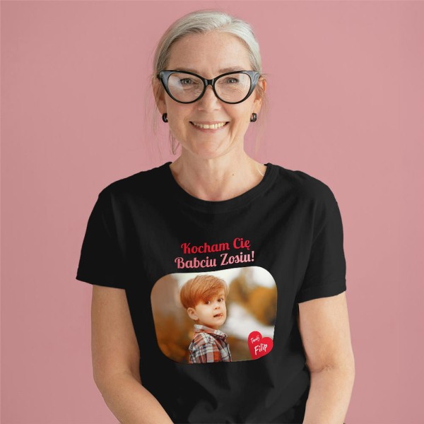Koszulka Na Dzień Babci Ze Zdjęciem I Imionami