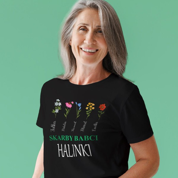 Koszulka Na Dzień Babci Z Imionami