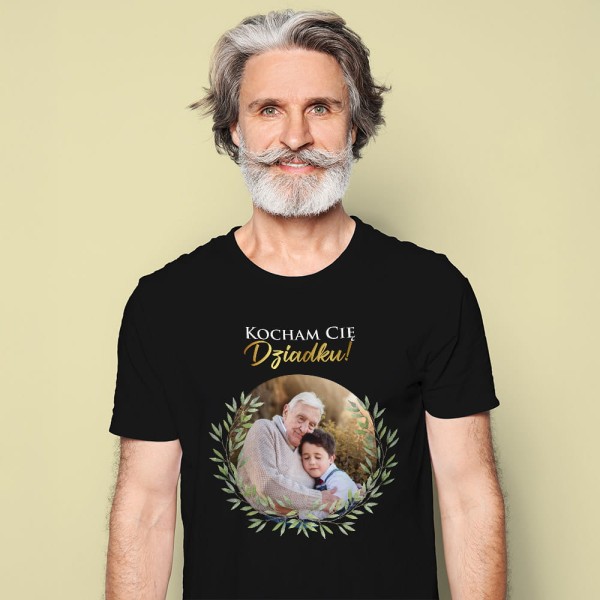 Koszulka Na Dzień Dziadka  Ze Zdjęciem