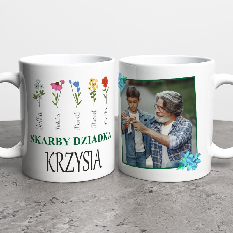 Kubek Dla Dziadka Ze Zdjęciem i Dedykacją