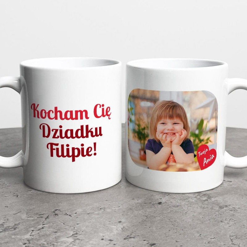 Kubek Dla Babci Ze Zdjęciem i Dedykacją