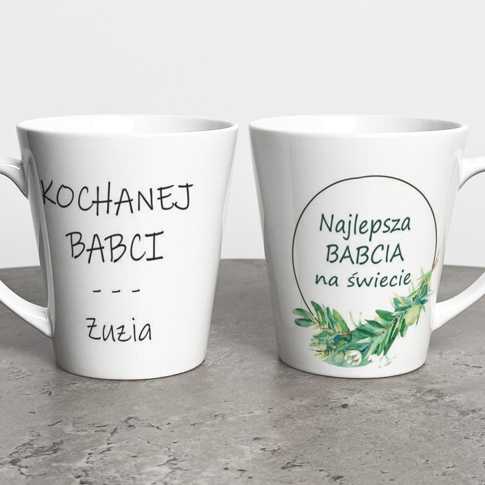 Kubek Latte Z Dedykacją Na Dzień Babci
