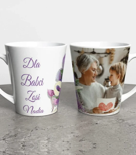 Kubek Latte Na Dzień Babci Ze Zdjęciem – miniatura 1000 × 1134
