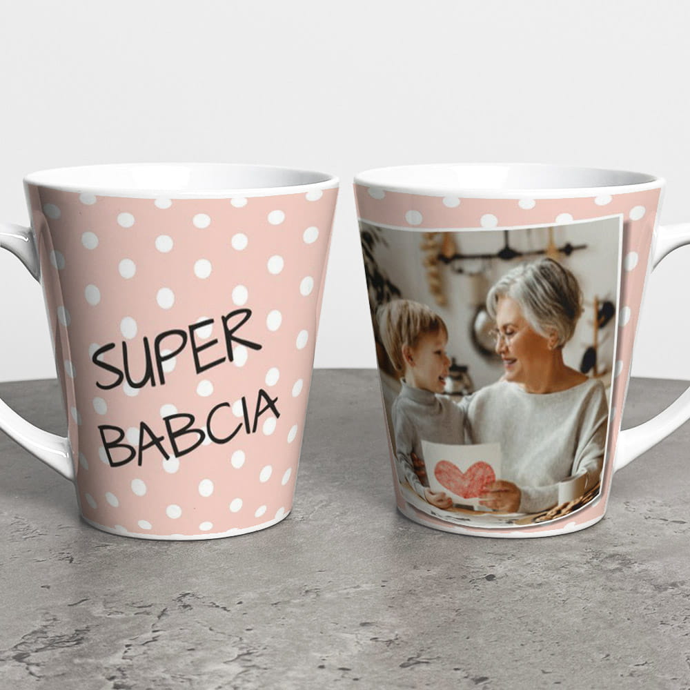 Kubek Latte Na Dzień Babci Ze Zdjęciem