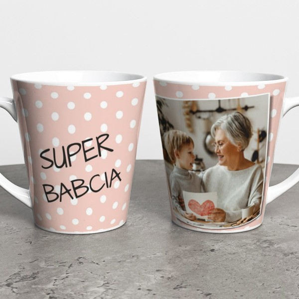 Kubek Latte Na Dzień Babci Ze Zdjęciem
