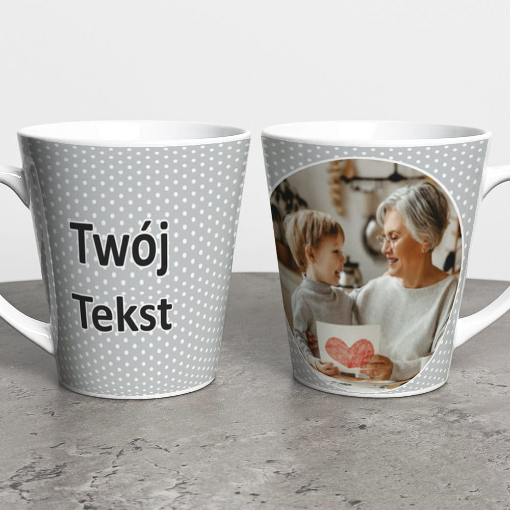 Kubek Latte Na Dzień Babci Ze Zdjęciem