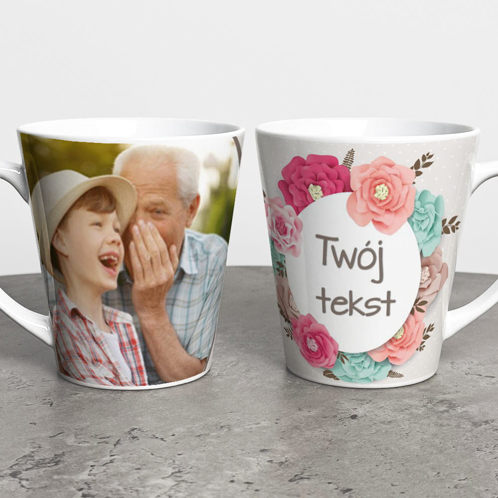 Kubek Latte Na Dzień Babci Ze Zdjęciem