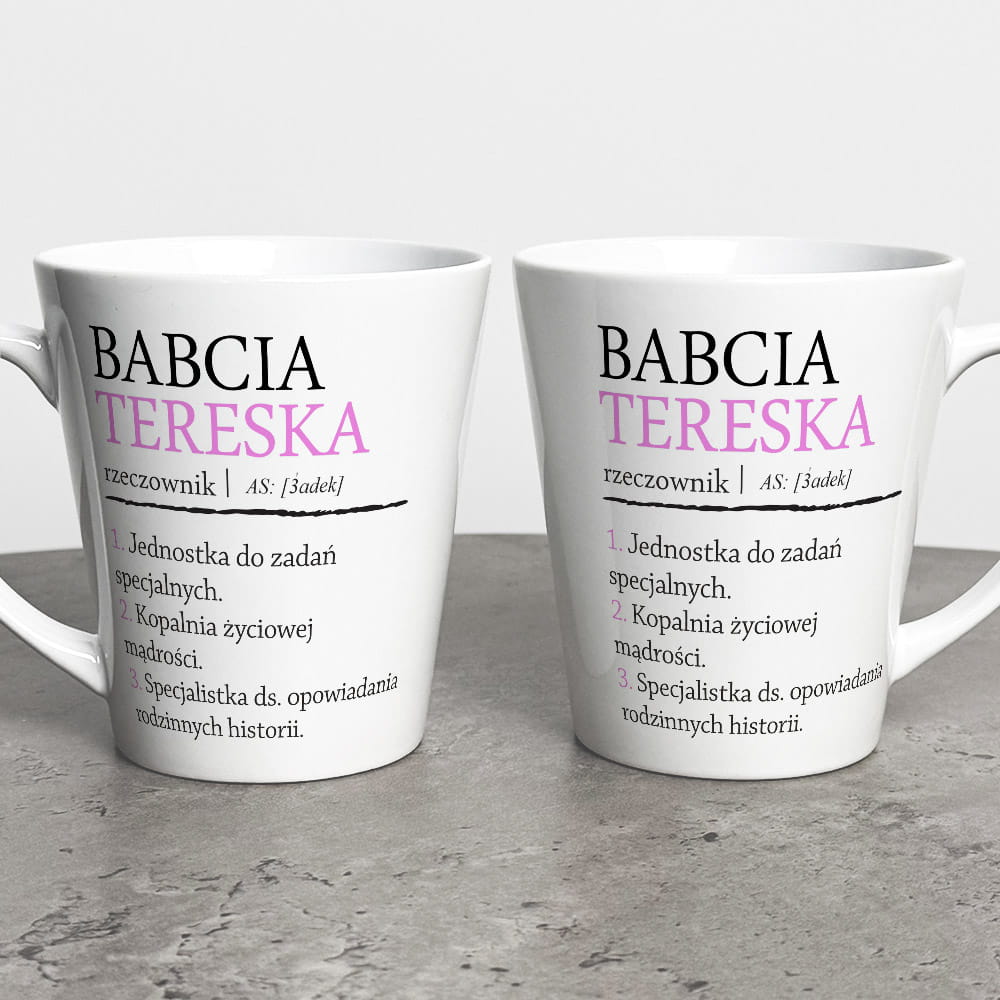 Kubek Latte Dla Babci Z Imieniem