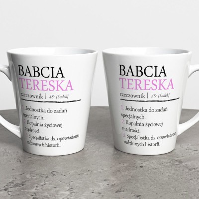 Kubek Latte Dla Babci Z Imieniem