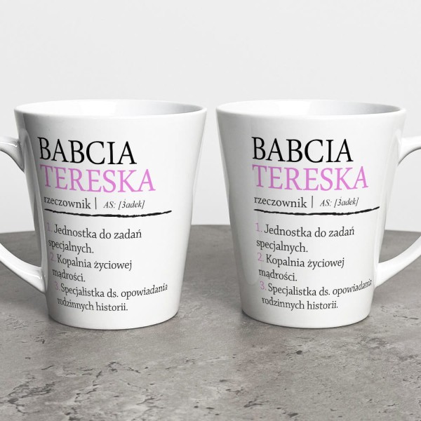 Kubek Latte Dla Babci Z Imieniem