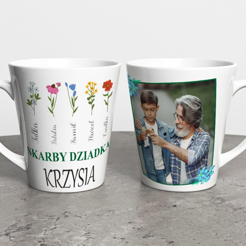 Kubek Latte Dla Dziadka Ze Zdjęciem I Dedykacją