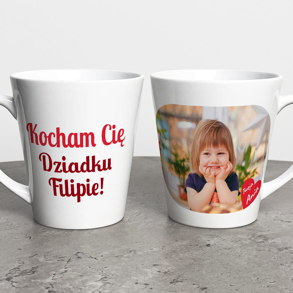 Kubek Latte Dla Dziadka Ze Zdjęciem I Dedykacją