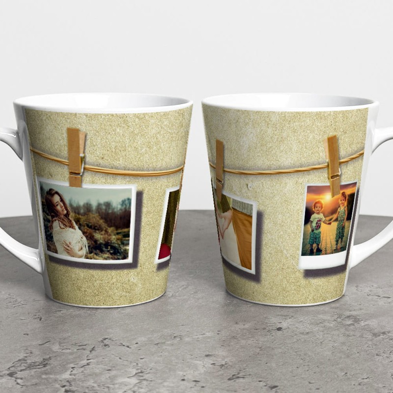 Foto Kubek Latte Ze Zdjęciem