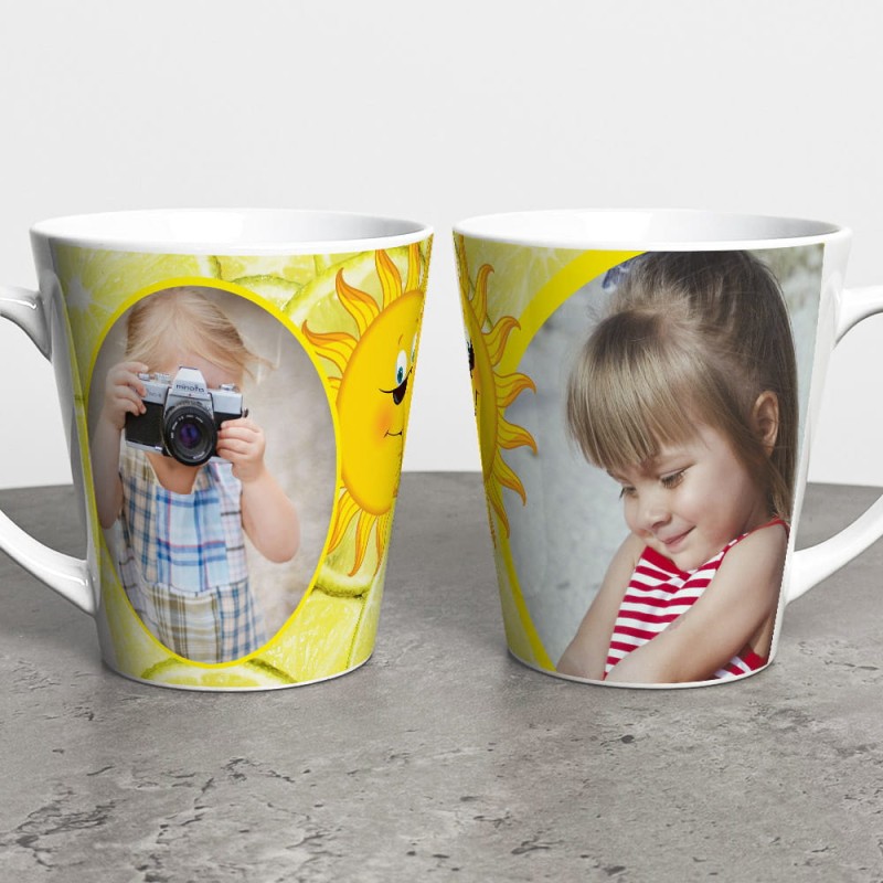 Foto Kubek Latte Ze Zdjęciem