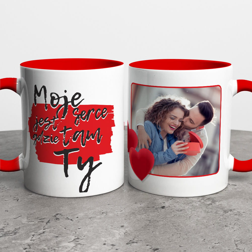 Kubek Na Walentynki Ze Zdjęciem