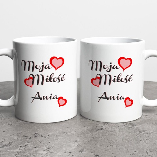 Kubek Na Walentynki Moja Miłość