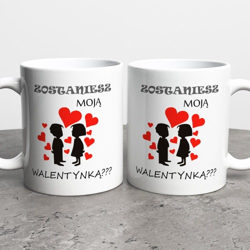 Kubek Na Walentynki Zostaniesz Moją Walentynką?