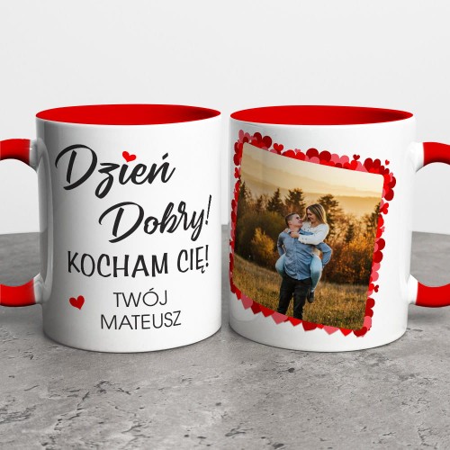 Kubek Na Walentynki  Ze Zdjęciem i Imieniem