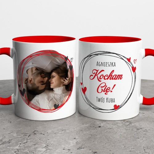 Kubek Na Walentynki  Ze Zdjęciem i Imionami