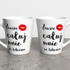 Kubek Latte Na Walentynki Zawsze Całuj Mnie Na Dobranoc