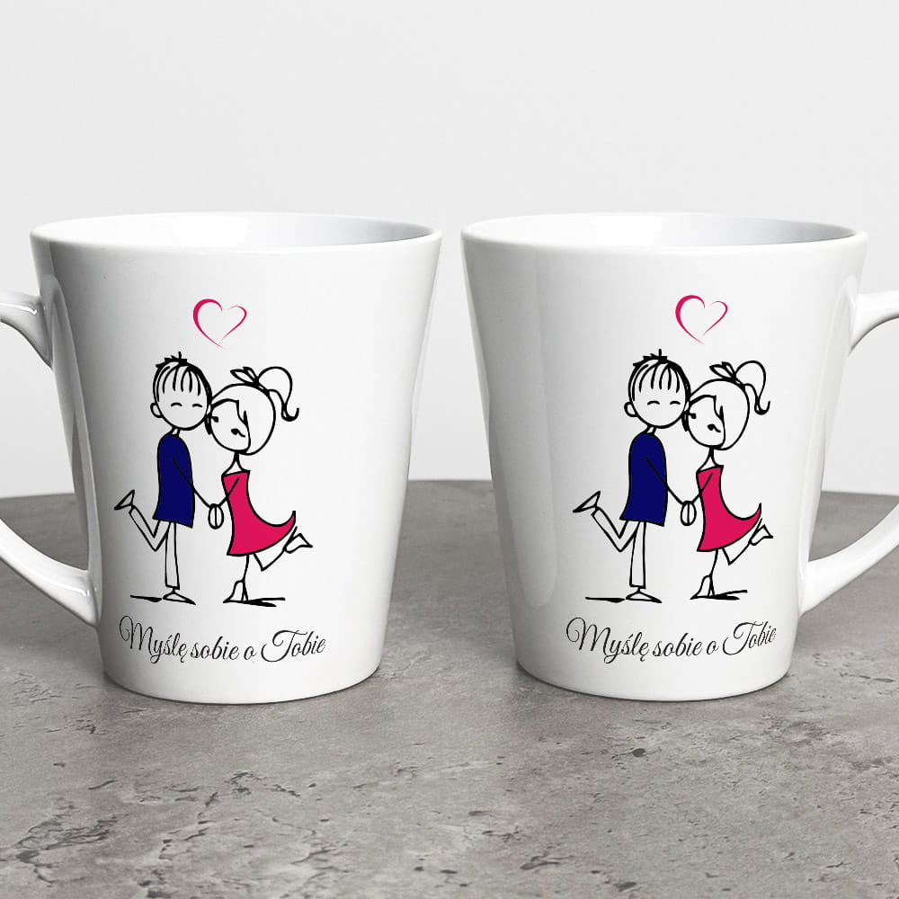Kubek Latte Na Walentynki Myślę Sobie O Tobie