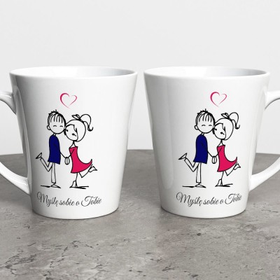 Kubek Latte Na Walentynki Myślę Sobie O Tobie