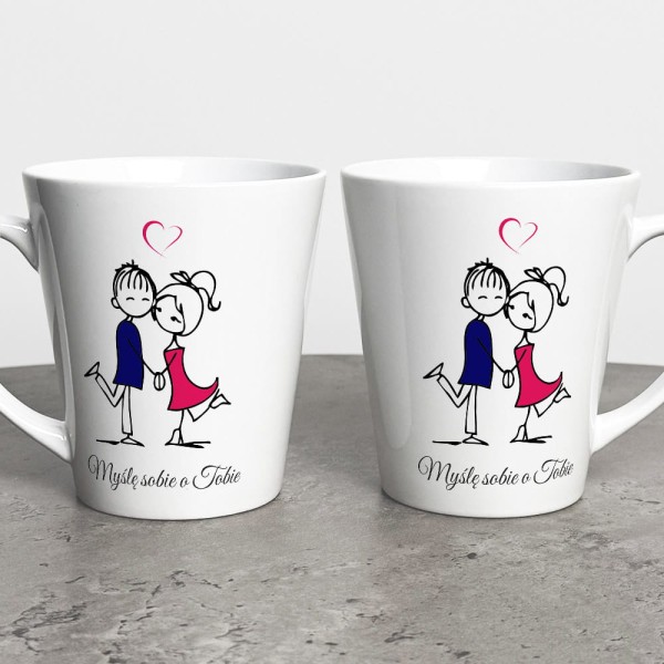 Kubek Latte Na Walentynki Myślę Sobie O Tobie