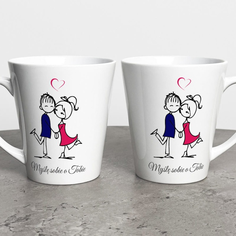 Kubek Latte Na Walentynki Myślę Sobie O Tobie