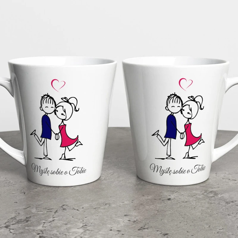 Kubek Latte Na Walentynki Myślę Sobie O Tobie