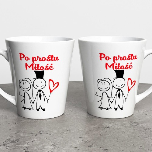 Kubek Latte Na Walentynki Po Prostu Miłość
