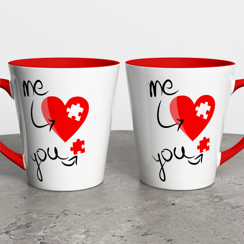 Kubek Latte Na Walentynki Puzzlove My And You