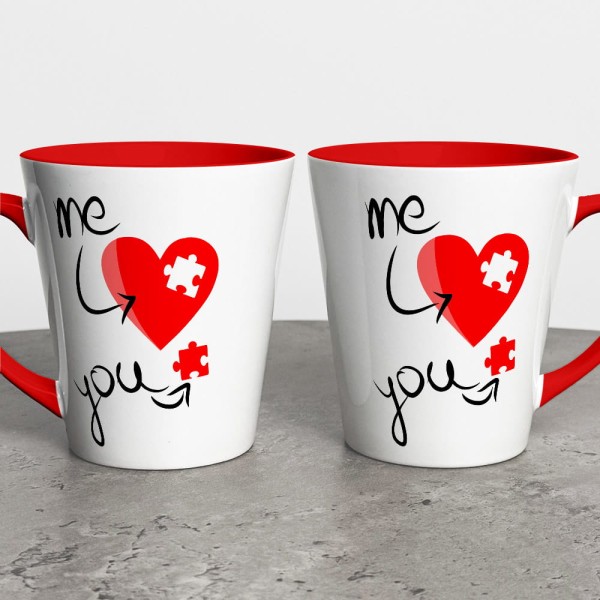 Kubek Latte Na Walentynki Puzzlove My And You