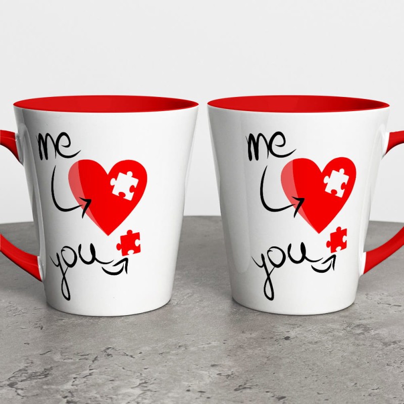 Kubek Latte Na Walentynki Puzzlove My And You