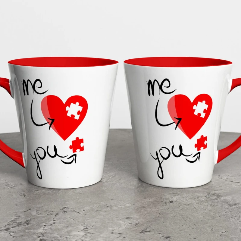 Kubek Latte Na Walentynki Puzzlove My And You