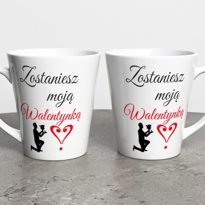 Kubek Latte Na Walentynki Wyznanie Miłości