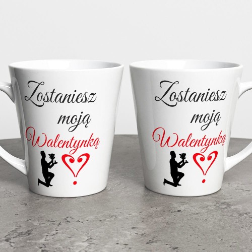 Kubek Latte Na Walentynki Wyznanie Miłości