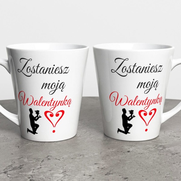 Kubek Latte Na Walentynki Wyznanie Miłości