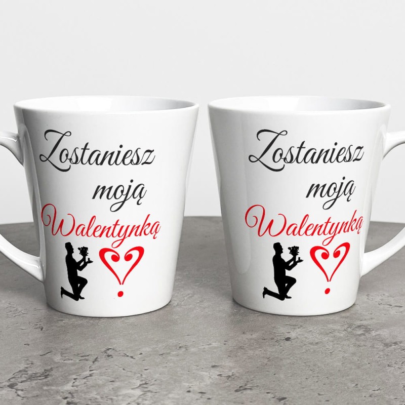 Kubek Latte Na Walentynki Wyznanie Miłości