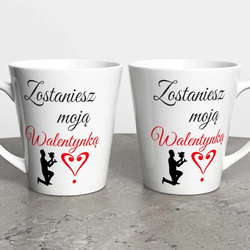 Kubek Latte Na Walentynki Wyznanie Miłości