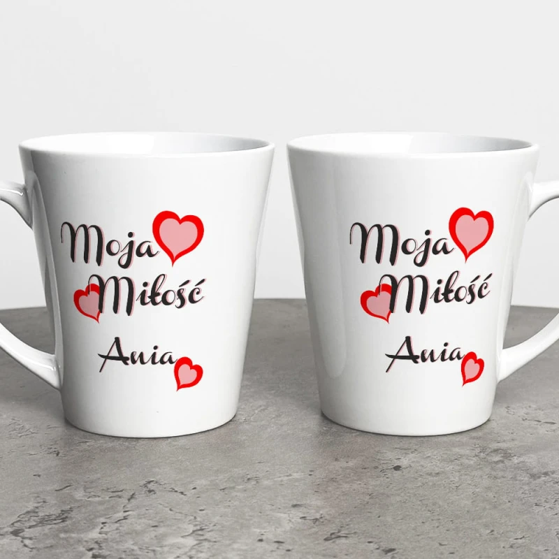Kubek Latte Na Walentynki Moja Miłość