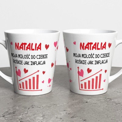 Kubek Latte Na Walentynki Z Imieniem