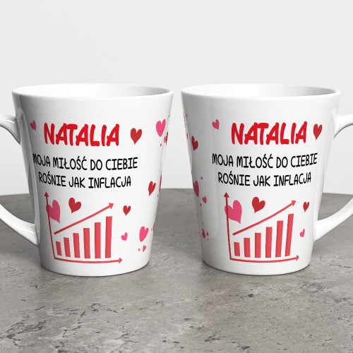 Kubek Latte Na Walentynki Z Imieniem