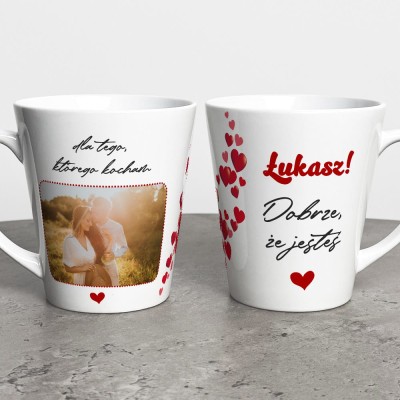 Kubek Latte Na Walentynki Ze Zdjęciem I Imieniem