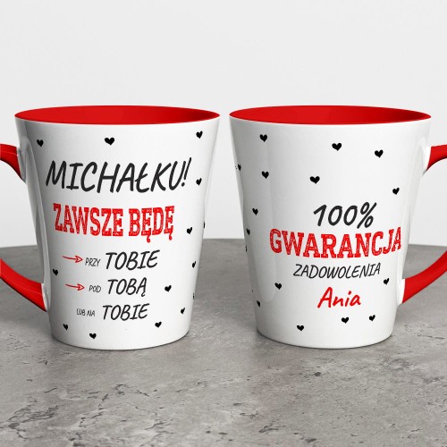 Kubek Latte Na Walentynki Z Imionami