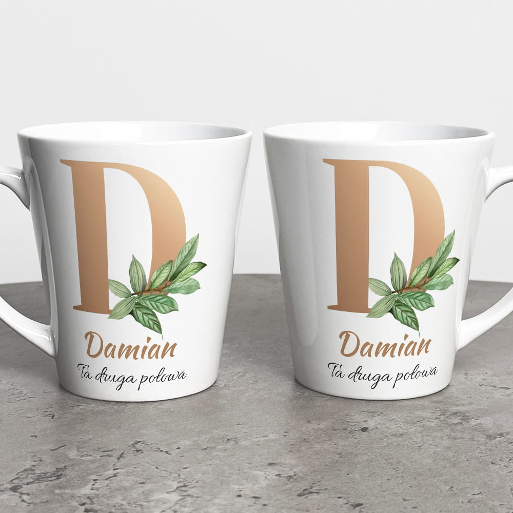 Kubek Latte Na Walentynki Dla Niego z Imieniem